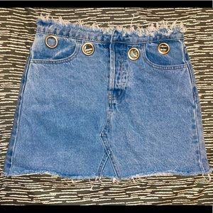 Fashion nova denim skirt